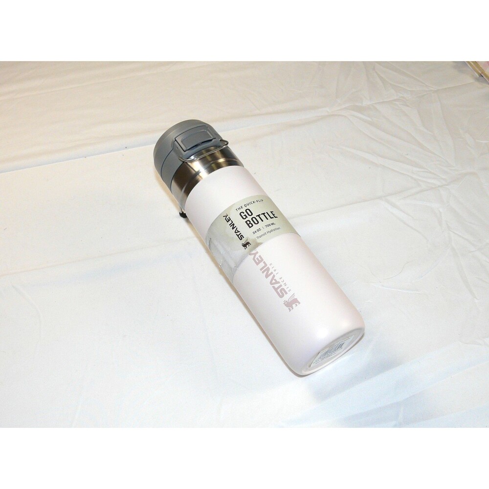 Stanley White and Gray Stainless Steel Travel Bottle